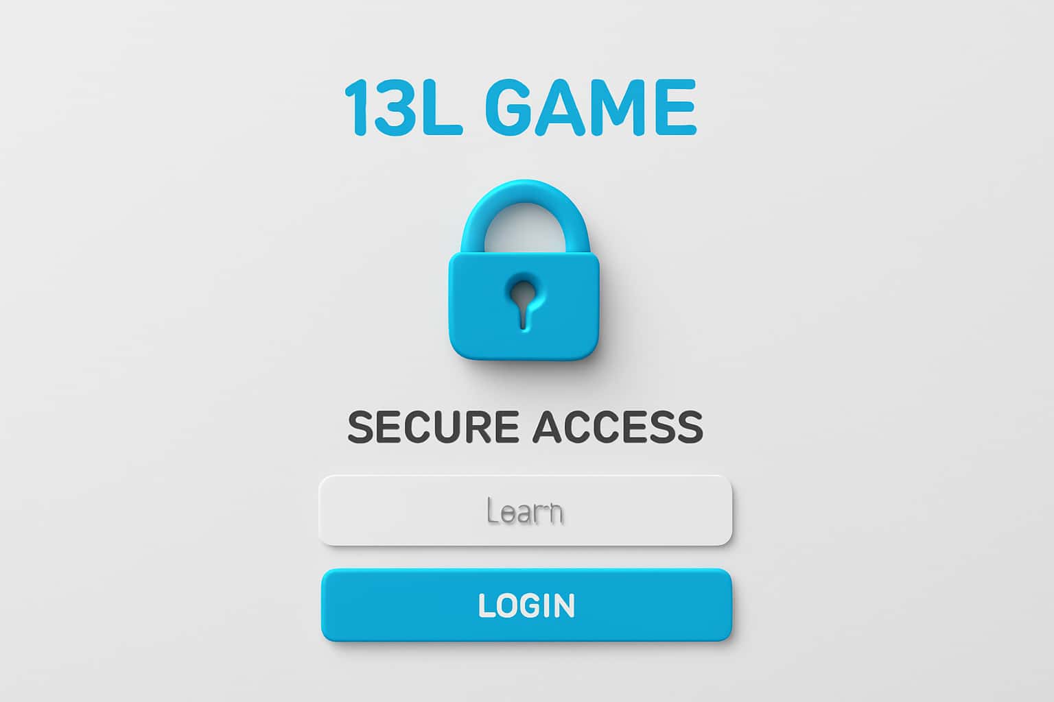 13L Game Login - Secure Access Interface